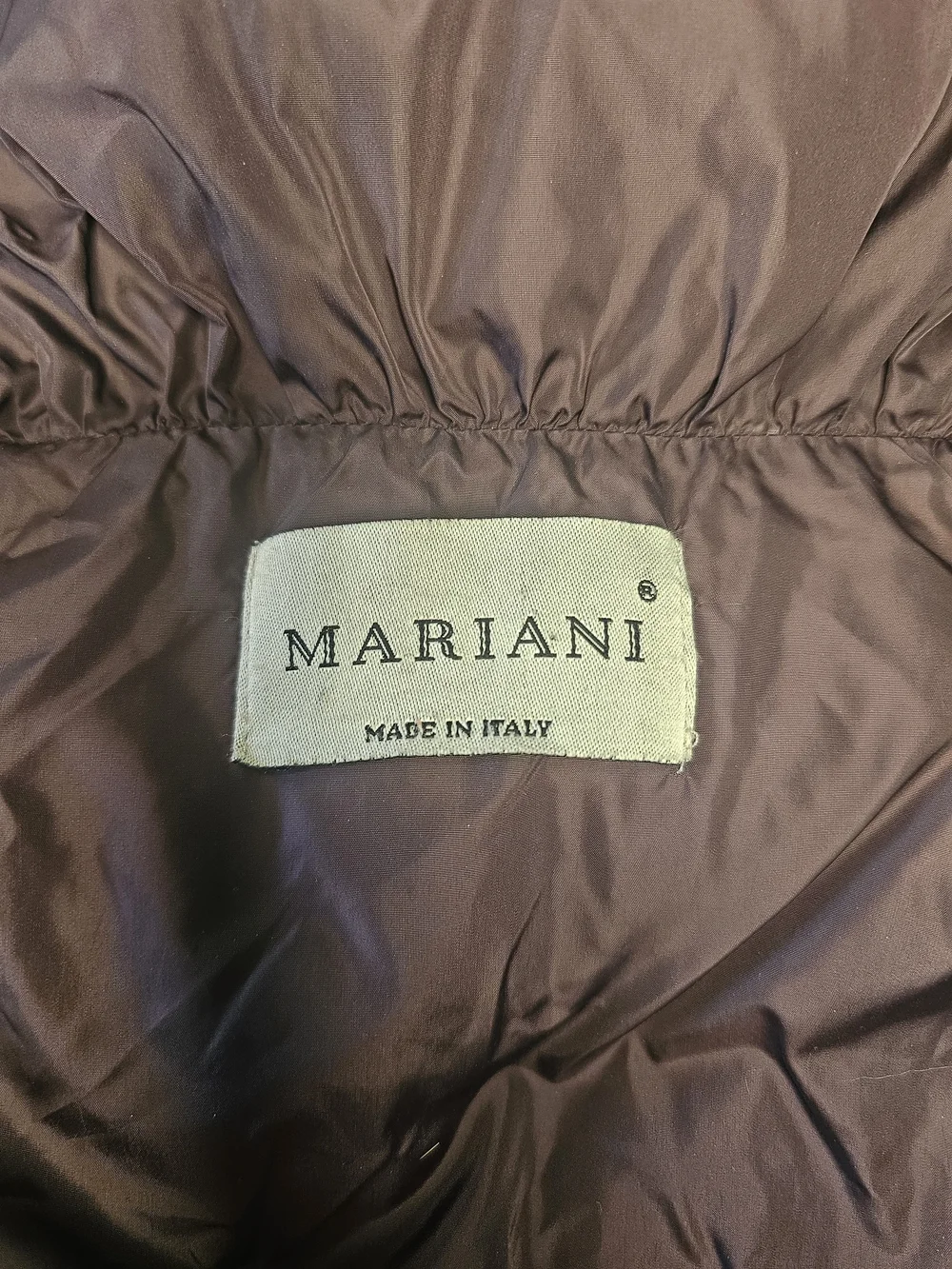 Mariani Down Coat Deep Plum Italian Sizing Women's 44 (Appx 6-8 US)
